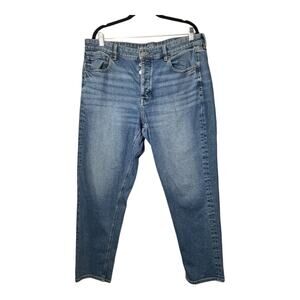 American Eagle Tom Girl Button Fly Jeans Womens 18 Long Stretchy Plus Tall